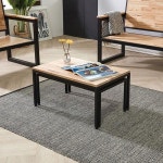 가구샘 원목 확장형 스틸 테이블 700 H5024