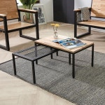 가구샘 원목 확장형 스틸 테이블 700 H5024