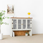 커린 리움 A형 아일랜드식탁 테이블 상부장 몽블랑레몬 1150