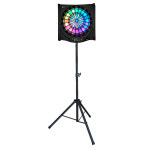 2m 접이식 다트 브라켓 휴대용 삼각 이동식 전자다트 검은색 브래킷매달린 Viper 대상 1개