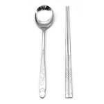 국산 스텐 수저세트 단풍 숟가락 수저 젓가락 세트 1p