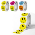 알록달록 땡큐스티커 감사스티커 스마일 500pcs 1롤