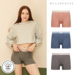 물랑루즈 안심케어 면스판 브리즈 여성 미들드로즈팬티 여자사각 3종세트