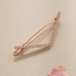 제이로렌 V 큐빅 로즈골드 포인트 헤어핀 H0986