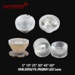 LED 5050 L2 XML RGBW T6 XML2 XHP50 칩 3 10 30 60 도 광학 반사경 콜리메이터 DIY 손전등 전구용