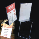 A5세로 투명아크릴 케이스 쇼케이스 L형스탠드
