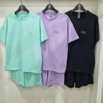 라운드 면 반팔 상하 세트14370- 198-401-07