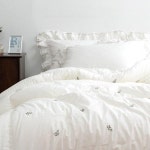 투유 트레버 광목자수 옥수수솜 워싱 차렵이불 베개세트 by효재