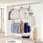 둘더스 옷걸이 고정식행거 업 4단 폭1500x높이2200