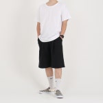 화이트빌딩 화이트빌딩 남성 트레이닝 반바지 버뮤다팬츠 원턱 츄리닝 빅사이