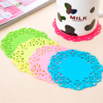 원형컵받침 심플 실리콘 원형 컵받침