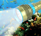 18650배터리 풀세트XM L2 7LED 수중랜턴 DIVER TA90