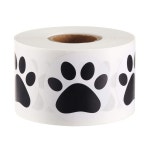 강아지 발바닥 스티커 1롤 500개 애견샵스티커