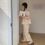 무드무드 SLEEP WEAR 엔로즈 코튼 파자마 set