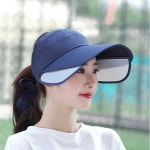 여성 챙조절 썬캡 자외선차단 등산 낚시 골프모자