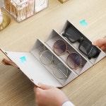 여행용 휴대용 접이식 안경 선글라스 보관함 케이스 안경집 안경통 3구