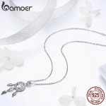 실버목걸이 925 BAMOER 스털링 생명의 나무 드림 캐처 펜던트 목걸이 용 쥬얼리 SCN298