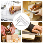 알루미늄 합금 사각 눈금자 직각 90 터닝 목공 철강 측정 도구 게이지