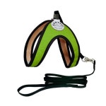 이지핏 하네스 그린 강아지산책 가슴줄 리드줄 세트 S