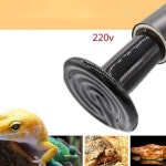적외선 애완 동물 난방 램프 세라믹 220V 전구 Brooder 닭 파충류 램프 클립 홀더 C1 50W 75W 100W 150W 200W 키트