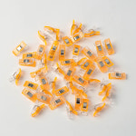 튼튼한 미니 사무용 클립 50p세트 칼라 집게