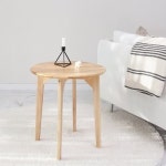 벤트리 원목 원형 사이드 테이블 500