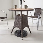 가구샘 라탄 가든 원형 테이블 H5197