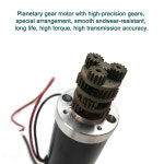 Bringmart-DC 모터 12V 24V 대형 토크 브러시리스 유성 기어 모터 PWM 펄스 폭 인코더 스마트 홈으로 속도 조절