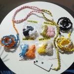 코드삭스 만들기 멀티탭 DIY 꽈배기 코드 케이블전선 삭스꾸미기 그린핑크