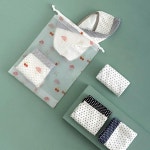 여행용 방수 파우치 어린이집 수영복 가방 소형 중형 무지 소16x20