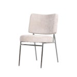 가구샘 패브릭 크롬 스틸 의자 H5177