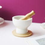 도자기 미니절구 세트 1P 마늘 깨절구 다지기 으깨기