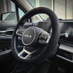 바겐 스웨이드 자동차 핸들커버 순정형