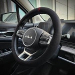 바겐 스웨이드 자동차 핸들커버 순정형