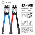 압착 펜치 튜브 터미널 육각 도구 멀티툴 배터리 케이블 러그 수공구 HX 50B AWG 10 HX 50B