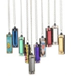 미니하모니카 4홀 8톤 목걸이 디자인 체인 장난감 하모니카랜덤 GD02604