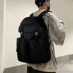 전면 투 빅포켓 스트릿 학생 백팩 가방