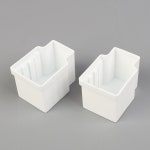 흰색 플라스틱 솔레노이드 밸브 방수 커버 워터 뚜껑 지지대 2 개