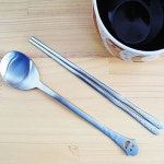 스텐 스마일 어른 수저세트 1P 숟가락 젓가락 셋트