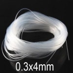 0 5x2mm id od 투명 실리카겔 튜브 등급 실리콘 광택 호스 FDA 무취 모세관
