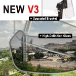 범용 오토바이 윈드실드 익스텐션 조정 가능한 스포일러 클램프 윈드스크린 디플렉터 스즈키용 V1 Large Clear