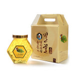 자연숙성 아카시아 햇꿀 1 1kg 고급 육각유리꿀병 50년 전통 남한산성벌꿀농장