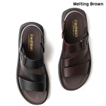 멜팅브라운 남자 가죽 샌들 남성 여름 샌들 슬리퍼 AX22