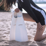 누리마카 스탠다드 수영 오리발 롱핀 스노쿨링 오리발 전용 매쉬가방