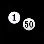 물품보관함번호스티커 1 50 원형 붙이는 번호표 넘버 무인 택배보관함 2