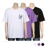 모던브릭 컬러플라이 라운드넥 반팔 티셔츠