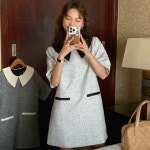 모니카제이 하객룩카라포인트미니원피스
