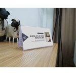 아크릴진열장 아크릴장식장 피규어 진열대 박스 투명안내판 꽂이 테이블 B6 양면 가로 182x128 A0691