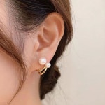 진주 도금 귀걸이 여성 데일리 악세사리 1세트 한쌍