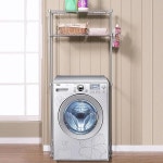 부강산업 실버 메탈 세탁기선반 세탁실수납 다용도실 정리 수납장